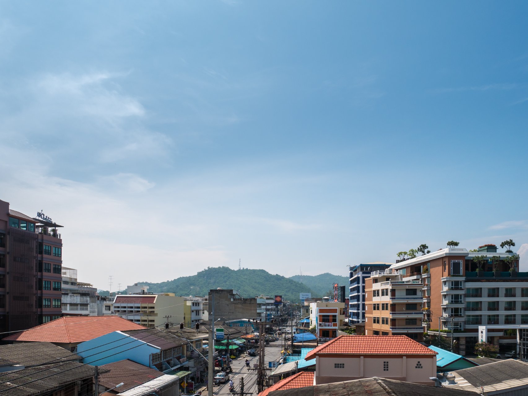 ทิวทัศน์เมืองหัวหินจากโรงแรม